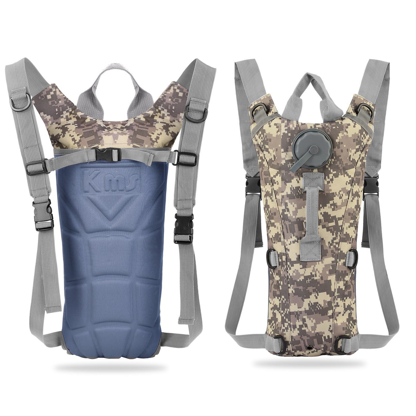1Pc 3L Tactical Hydration Pack Water Bladder Adjustable Water Drink Backpack For Hiking Cycling Climbing Running