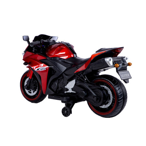 Kids Motorcycle,12V Motorcycle For Kids 3 4 5 6 Years Boys Girls 12v7ah Kids Motorcycle Ride On Toy With Training Wheels Manual Throttle Drive By Hand Lighting Wheels