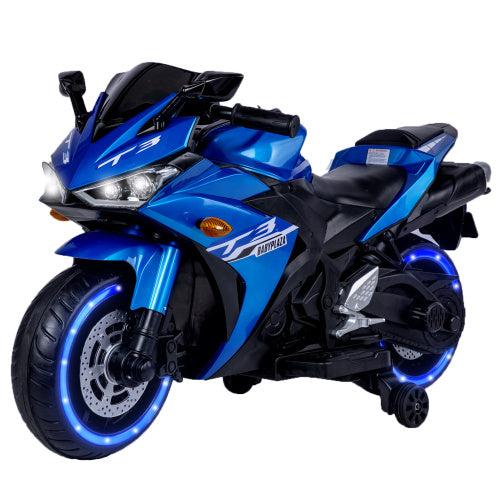Kids Motorcycle,12V Motorcycle For Kids 3 4 5 6 Years Boys Girls 12v7ah Kids Motorcycle Ride On Toy With Training Wheels Manual Throttle Drive By Hand Lighting Wheels