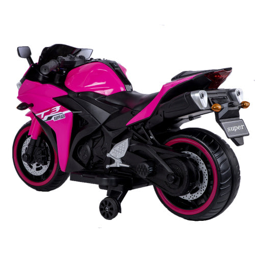 Kids Motorcycle,12V Motorcycle For Kids 3 4 5 6 Years Boys Girls 12v7ah Kids Motorcycle Ride On Toy With Training Wheels Manual Throttle Drive By Hand Lighting Wheels