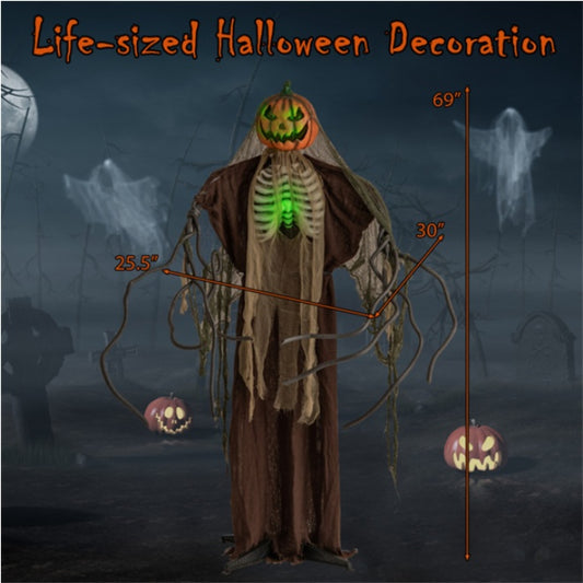 6ft Halloween Animatronic Ghost Pumpkin