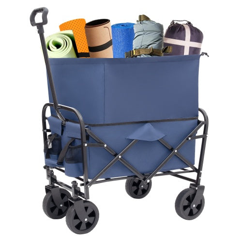 Minimeetall Extention ExCollapsible Foldable Wagon Cart Beach Wagon Heavy Duty Utility Cart Utility Wagon Grocery Cart For For Camping Shopping Sports Gardeing Fishing Supports 225lbs