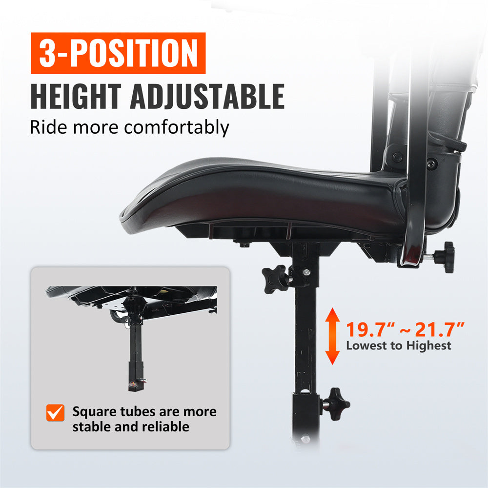 Foldable Seated EScooter W250W Motor  Dual LED Lights