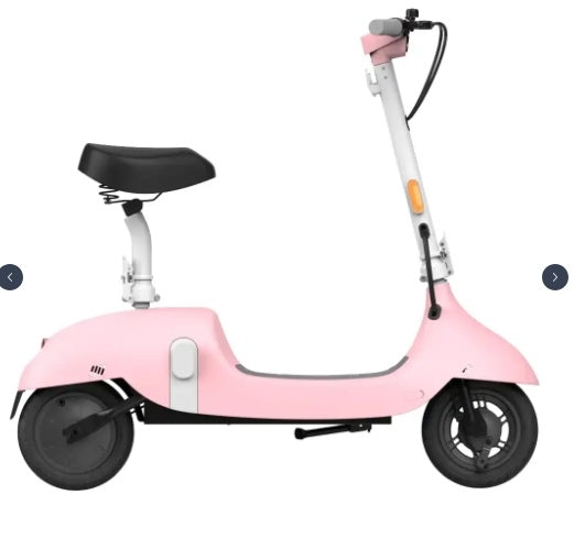 Seat Included  Ceetle  E-Scooter - Convertible Seat, 220lb Load, 18 Mi Range